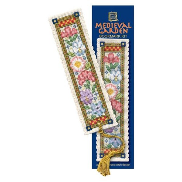 Medieval Garden Bookmark Cross Stitch Kit - Tudor - Renaissance - History - Made in Scotland