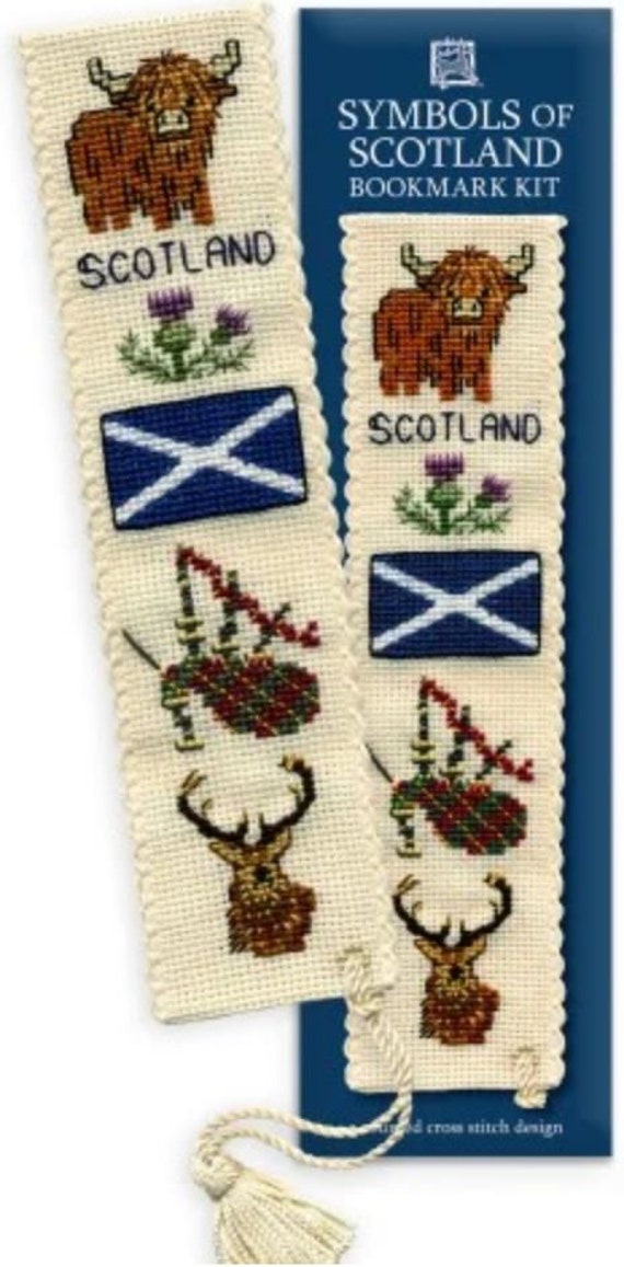 A Textile Heritage Counted Cross Stitch Bookmark Kit Symbols of Scotland A Textile Heritage Counted Cross Stitch Bookmark Kit Symbols of Scotland