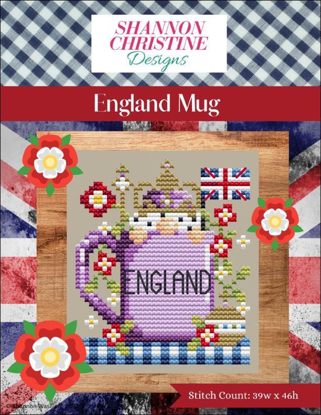 Shannon Christine Designs - England Mug Cross Stitch Pattern - Etsy