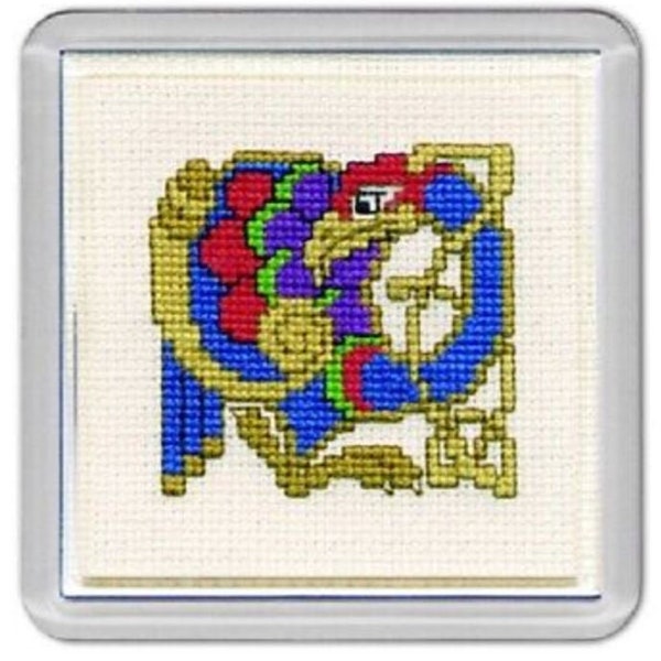 Coaster Cross Stitch Kit - Celtic Bird - Textile Heritage