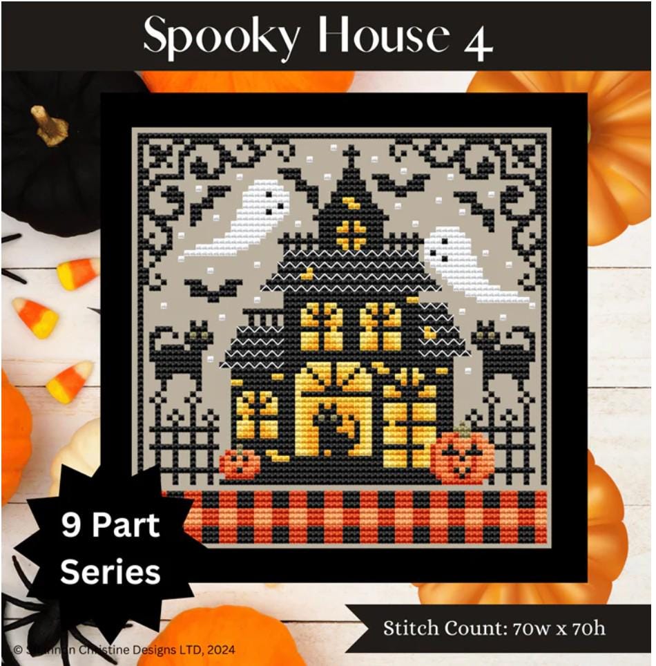 Shannon Christine Designs - Spooky House Halloween Collection Cross ...