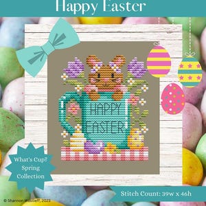 Shannon Christine Designs Happy Easter Cross Stitch Pattern