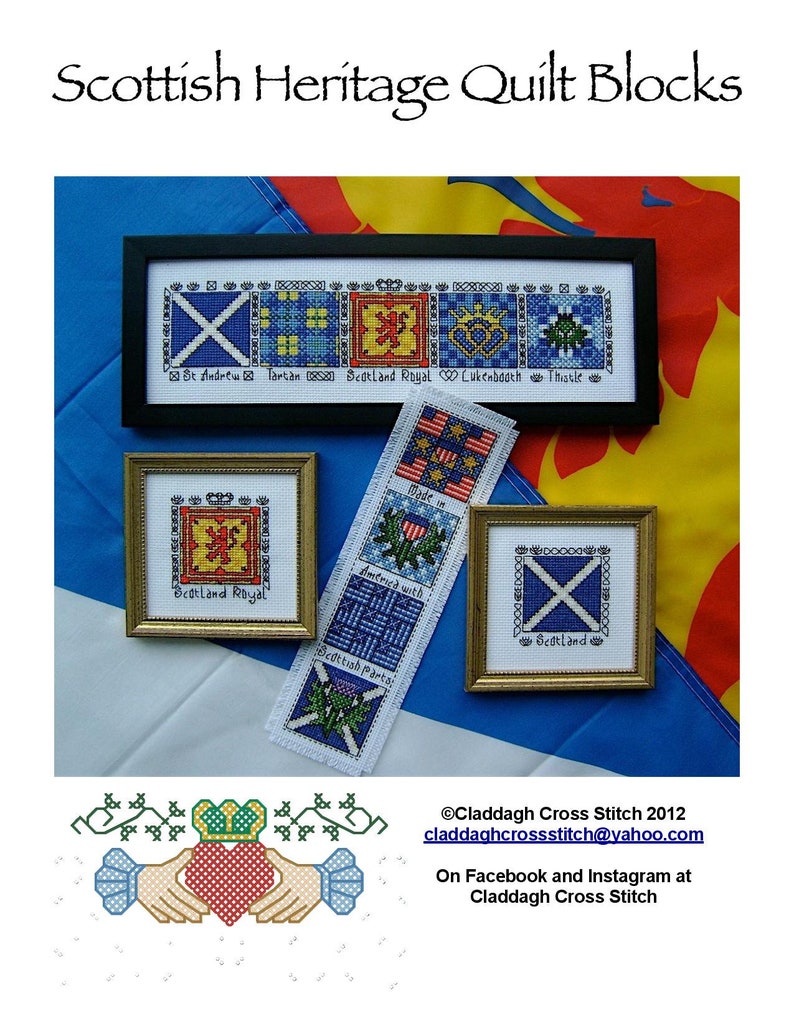 PDF Scottish Heritage Quilt Blocks Scotland Cross Stitch Etsy