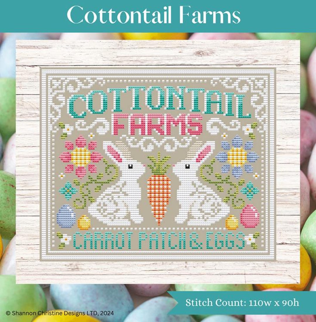 Shannon Christine Designs Cottontail Farms Easter Bunny Cross Stitch ...