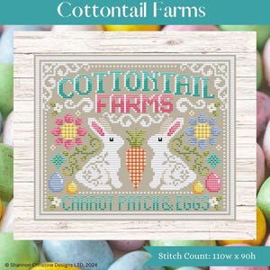 Shannon Christine Designs Cottontail Farms Easter Bunny Cross Stitch Pattern