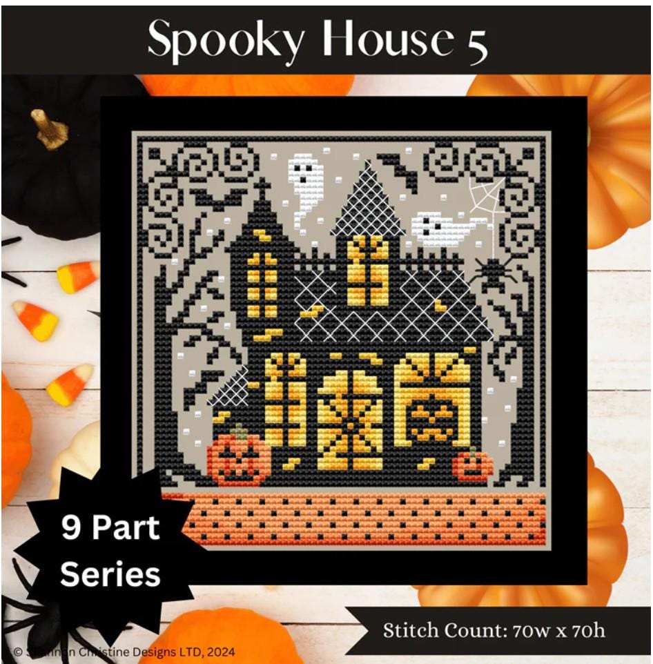 Shannon Christine Designs - Spooky House Halloween Collection Cross ...