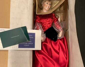 princess diana doll red dress 1987 VINTAGE & NEW Princess Diana Doll with 13 Outfits, Red Trunk, Danbury Mint