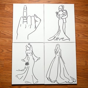 ブライダルシャワー、独身パーティー、結婚、ウェディング花嫁ペイントキット！