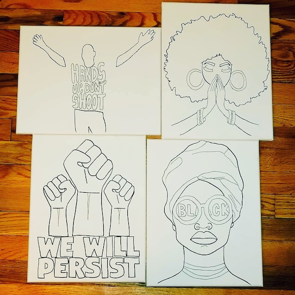 Black Owned Sip and Paint Kits Etsy