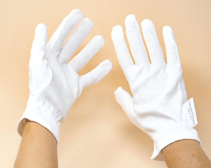 Black Cotton Gloves Reusable Washable SALGBL2020 Etsy