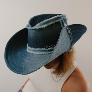Upcycled Denim Cowboy Cowgirl Hat