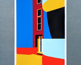 Siedlung der Moderne - Paul Heyse Str.  - A3 Screenprint - Limited edition