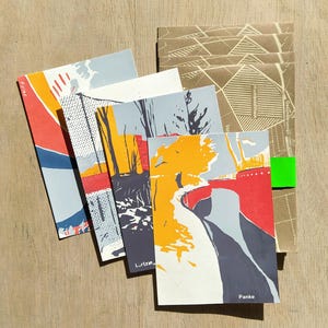 BR.3 - Screenprint Postcard Set | 4 Postcards of Berlin + Envelopes C6