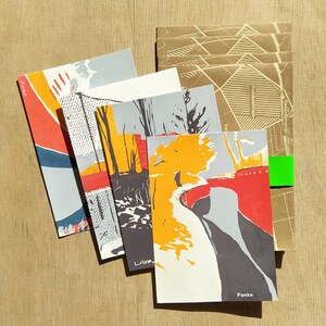 BR.3 - Screenprint Postcard Set | 4 Postcards of Berlin + Envelopes C6