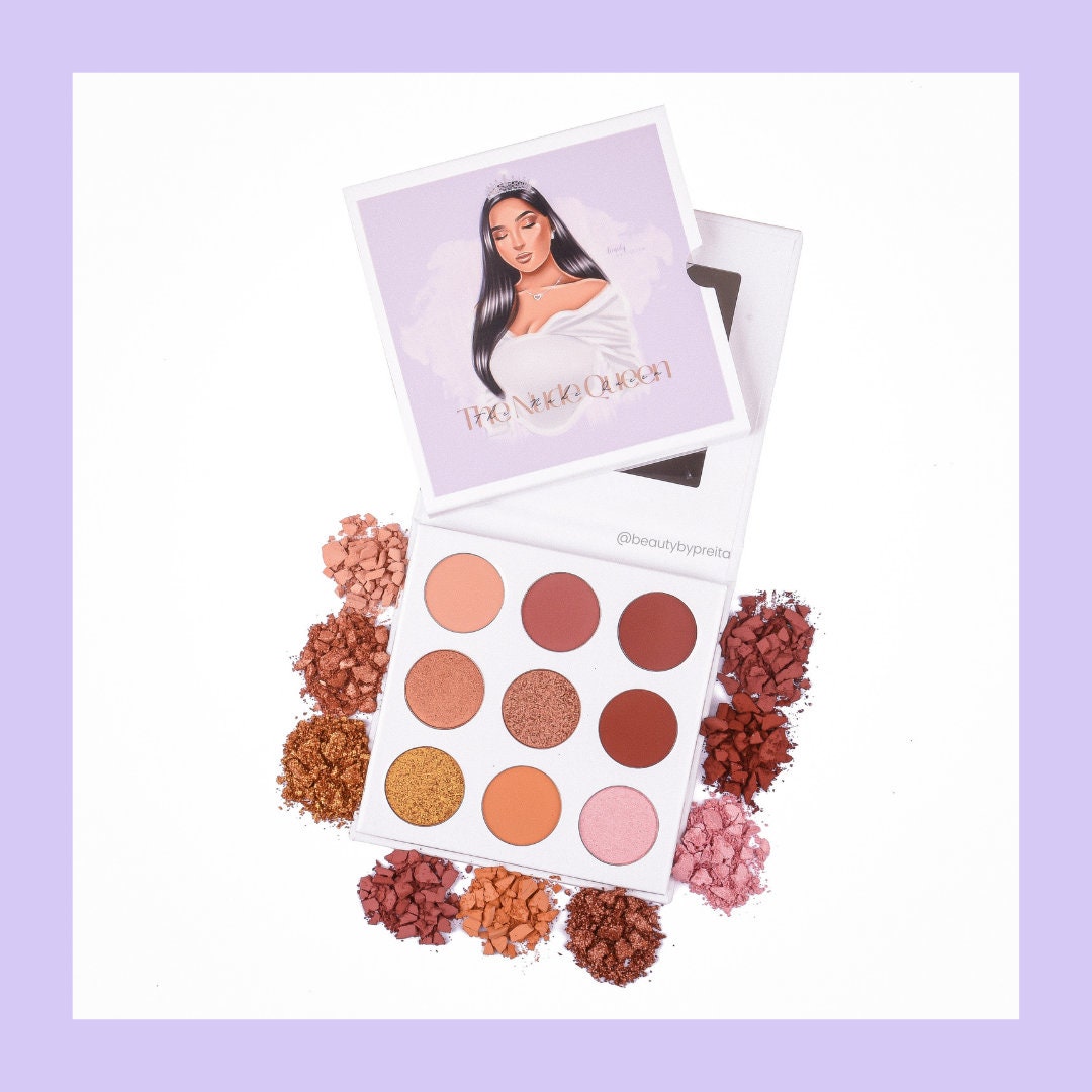 The Nude Queen Eyeshadow Palette Brown Eyeshadows Eye Makeup Makeup Products Vegan Eyeshadows