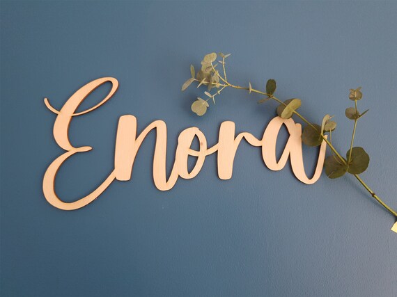 Prenom Bois Lettre Bois Decoration Chambre Bebe Enfant Etsy