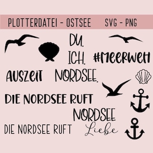 Plotterdatei Nordsee, Seeluft, Plotterdatei Sommer, Meer, Sonne, Urlaub, Strand