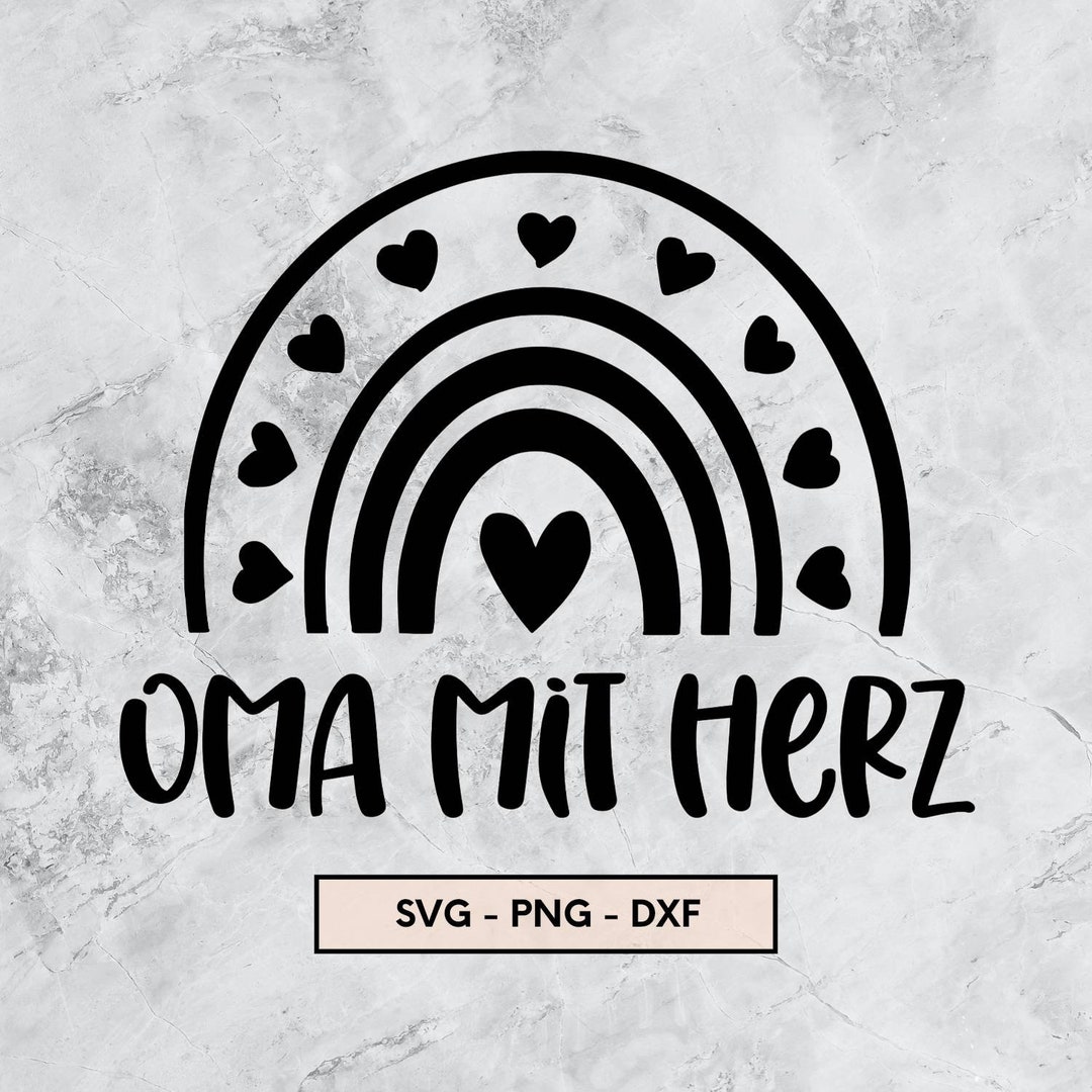 Oma mit Herz, svg, png, dxf, Sofort Download, Plotterdatei Oma, Beste