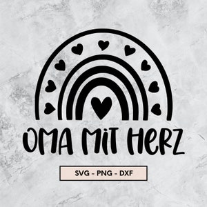 Oma mit Herz, svg, png, dxf, Sofort Download, Plotterdatei Oma, Beste Oma