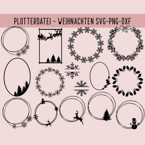 Frohe Weihnachten Plotter File, Plotterdatei Weihnachten, SVG, PNG, DXF, Frohes Fest, Dezember, Neues Jahr