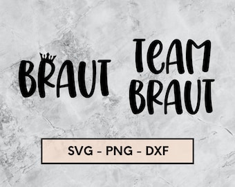 Plotterdatei jga, Team Braut, Junggesellenabschied, Hochzeit, Braut, SVG, PNG, DXF Sofort Download