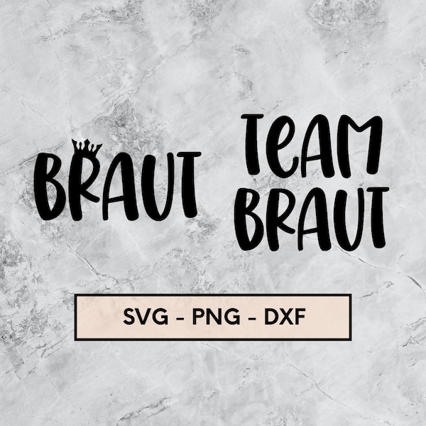 Plotterdatei jga, Team Braut, Junggesellenabschied, Hochzeit, Braut, SVG, PNG, DXF Sofort Download