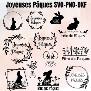 Pâques, PNG, DXF, Joyeuses Pâques, svg Français,Téléchargement instantané