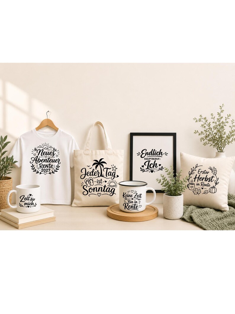 Plotterdatei Rentnerin 2027 / 40 Plotterdateien für den Ruhestand / Geschenk, Rente SVG PNG Bundle imagen 3