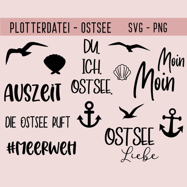 Plotterdatei Ostsee, Seeluft, Plotterdatei Sommer, Meer, Sonne, Urlaub, Strand