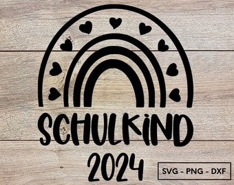 Schulkind 2024, Plotterdatei, svg, png dxf, Sofort Download