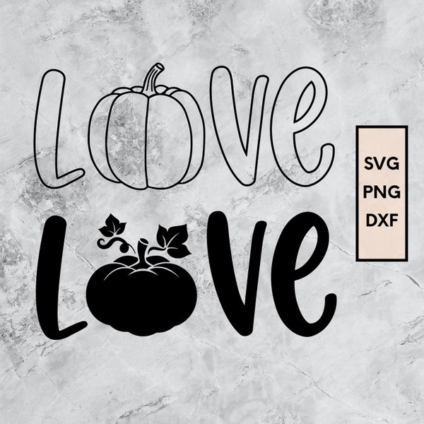 Herbst Plotterdatei, Herbstliebe, Love, SVG, DXF, PNG, Sofort Download