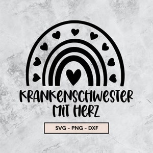 Krankenschwester mit Herz, Plotterdatei, svg, png, Sofort Download