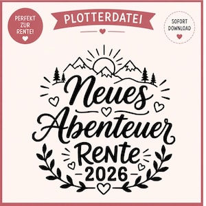 Plotterdatei Location SVG | Locataire 2026 | Rentnerin 2026 svg png dxf | Cricut & Silhouette Datei Geschenk Ruhestand