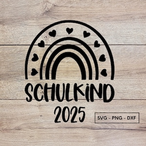 Schulkind 2025, Plotterdatei, svg, png dxf, Sofort Download