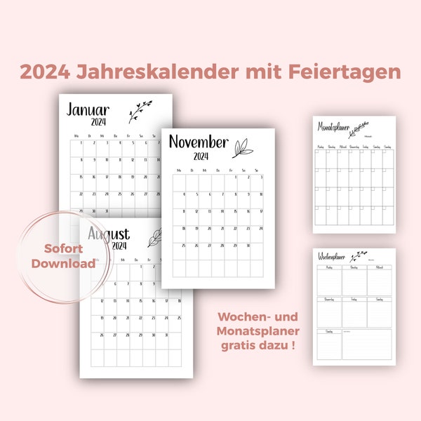 Monatsplaner PDF: Mehr als nur Termine – Kreativität und Entspannung für jeden Monat