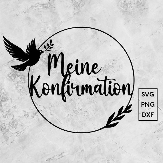 Plotterdatei Konfirmation, svg, png dxf, Sofort Download