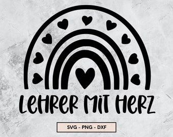 Lehrerin mit Herz, Schulkind , Plotterdatei, svg, png dxf, Sofort Download