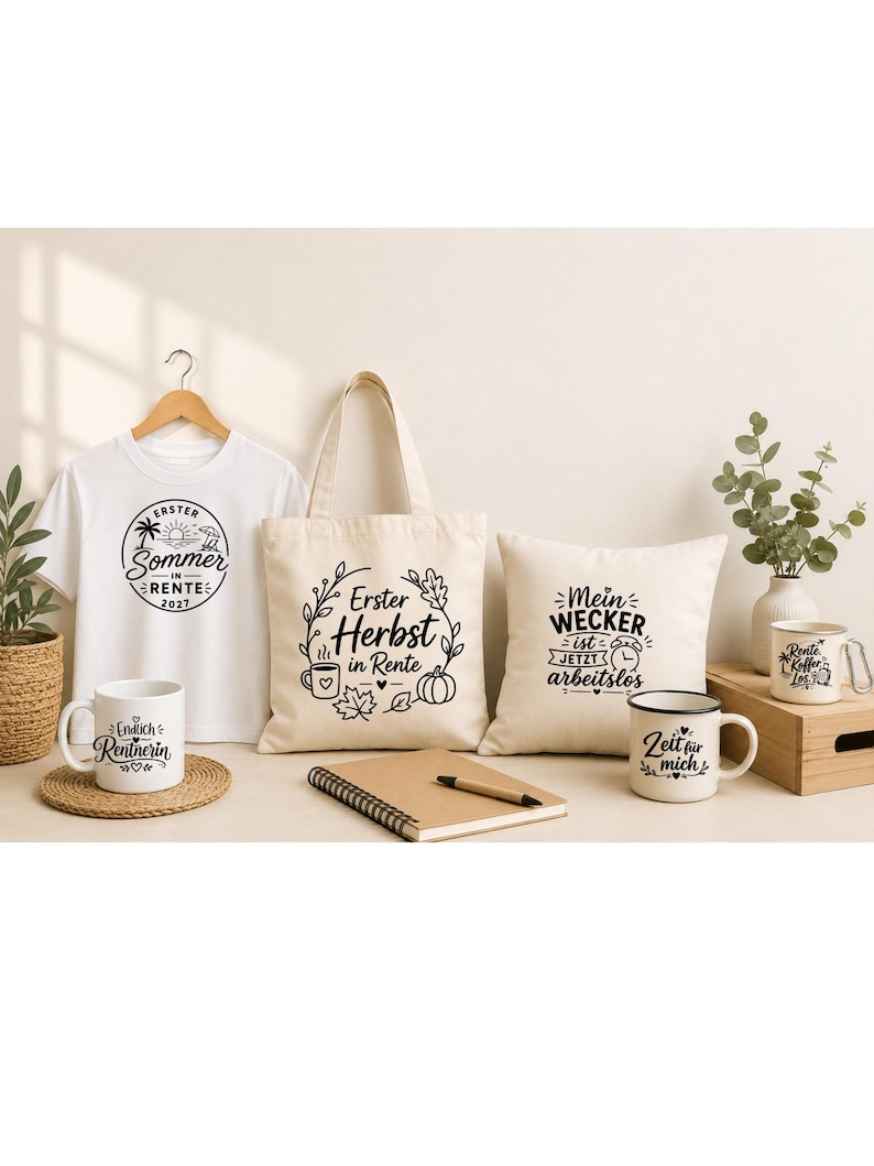 Plotterdatei Rentnerin 2027 / 40 Plotterdateien für den Ruhestand / Geschenk, Rente SVG PNG Bundle imagen 4