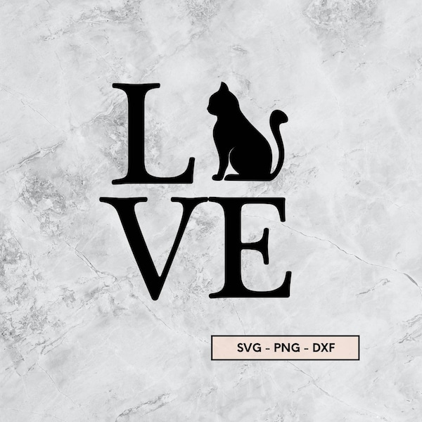 Love Katze, Miau, svg, png, dxf, Plotterdatei, Plotter File