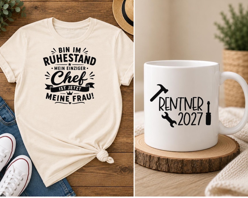 German Retirement SVG Bundle: Funny Sayings, Retirement Files (svg, png, dxf) image 2