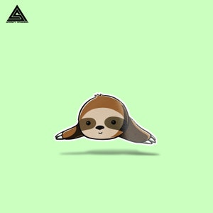 Baby Sloth Sticker || vinyl sticker, water bottle sticker, tumbler stickers, laptop decals, waterproof sticker, sloth sticker