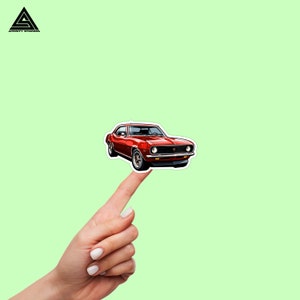 1966 Chevrolet Camaro || vinyl sticker, water bottle sticker, tumbler stickers, laptop decals, waterproof sticker, car sticker