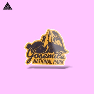 Yosemite National Park Sticker || vinyl sticker, water bottle sticker, tumbler stickers, laptop decals, waterproof sticker, national park