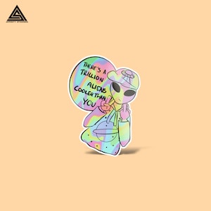 Truth Alien Sticker || vinyl sticker, water bottle sticker, tumbler stickers, laptop decals, waterproof sticker, alien stickers