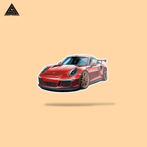 Porsche 911 GT3 || vinyl sticker, water bottle sticker, tumbler stickers, laptop decals, waterproof sticker, car sticker
