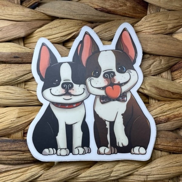 Harper & Scout Boston Terrier Die Cut Sticker !!