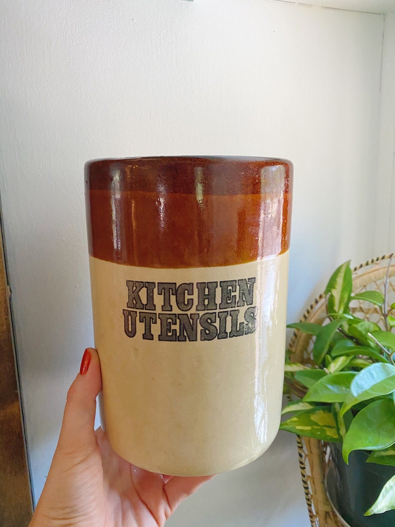 Vintage Kitchen Utensils Holder Etsy