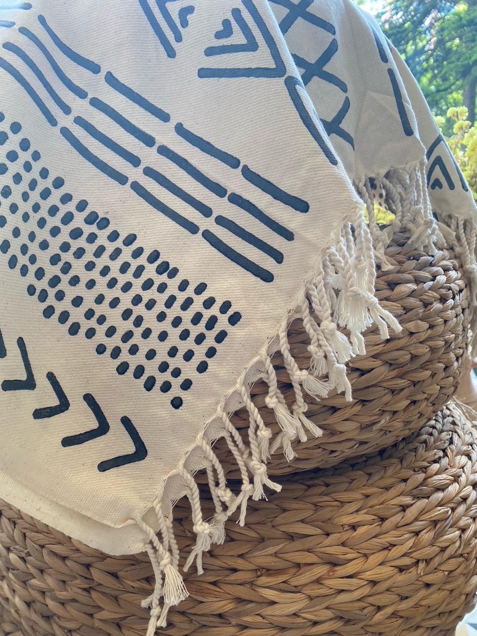 Boho Decke DIY KIT. Boho Strandtuch DIY. Ethno Stempel für | Etsy