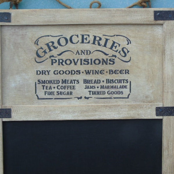 Wood chalkboard/blackboard/notice board shabby vintage chic kitchen cafe bistro BRAND NEW.