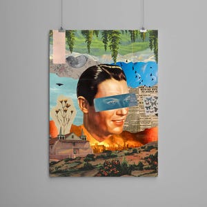 Collage Art Print – ‘When Conditions Are Right’ -  retro art, vintage art, home decor, wall art, gift idea, psychedelic art, surreal, poster